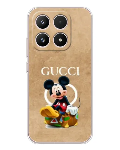 Чехол для Xiaomi 17 с картинкой «Микки Маус Gucci — крафт»