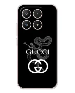Чехол для Xiaomi 17 с картинкой «Gucci — серебряная змея»