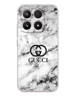 Чехол для Xiaomi 17 с картинкой «Gucci — мраморный шик»