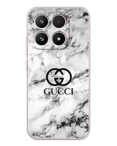 Чехол для Xiaomi 17 с картинкой «Gucci — мраморный шик»