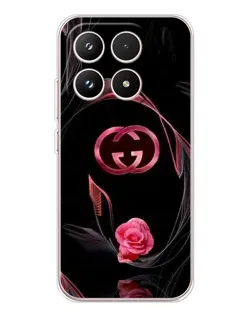Чехол для Xiaomi 17 с картинкой «Gucci — неоновая роза»