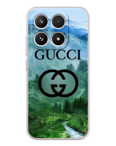Чехол для Xiaomi 17 с картинкой «Gucci — горный пейзаж»