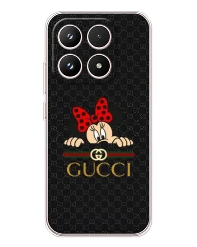 Чехол для Xiaomi 17 с картинкой «Минни Маус Gucci — черный»