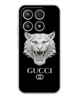 Чехол для Xiaomi 17 с картинкой «Gucci — серебряный лев»