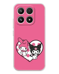 Чехол для Xiaomi 17 с картинкой «Kuromi и My Melody»