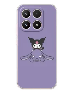 Чехол для Xiaomi 17 с картинкой «Kuromi на лиловом фоне»