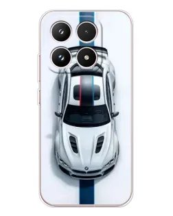 Чехол для Xiaomi 17 с картинкой «Вид сверху — BMW M»