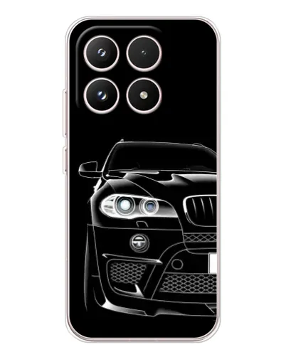 Чехол для Xiaomi 17 с картинкой «Темный силуэт BMW»