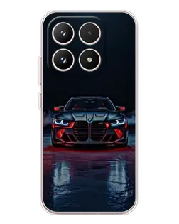 Чехол для Xiaomi 17 с картинкой «BMW на мокрой дороге»
