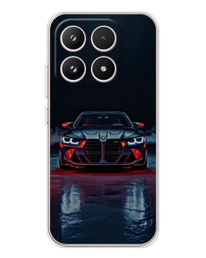 Чехол для Xiaomi 17 с картинкой «BMW на мокрой дороге»