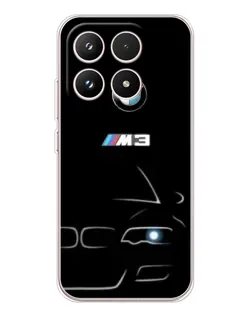 Чехол для Xiaomi 17 с картинкой «Минималистичный принт BMW M3»