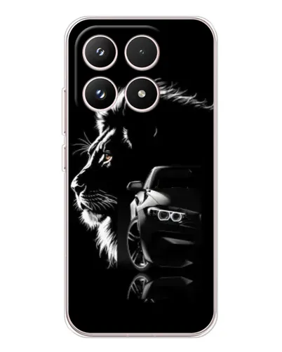 Чехол для Xiaomi 17 с картинкой «BMW и лев»
