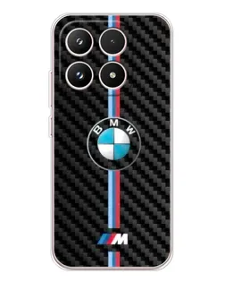 Чехол для Xiaomi 17 с картинкой «Эмблема BMW и карбон»
