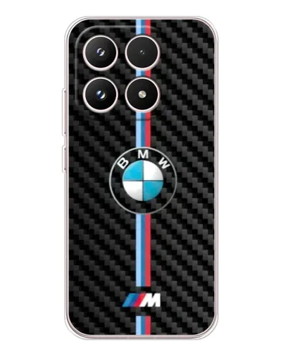Чехол для Xiaomi 17 с картинкой «Эмблема BMW и карбон»