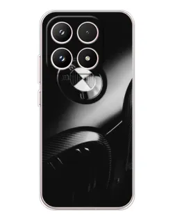 Чехол для Xiaomi 17 с картинкой «Эмблема BMW — макро»