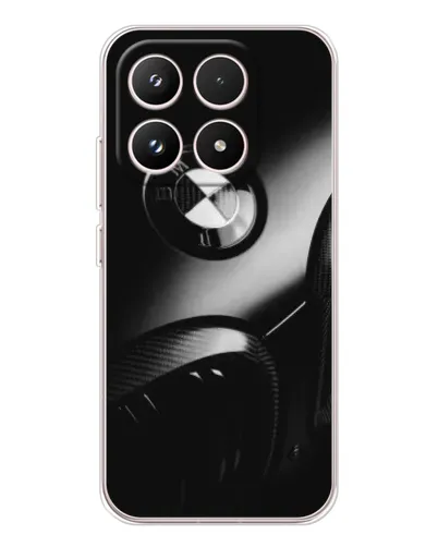 Чехол для Xiaomi 17 с картинкой «Эмблема BMW — макро»