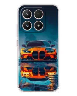 Чехол для Xiaomi 17 с картинкой «BMW — золотая эмблема»