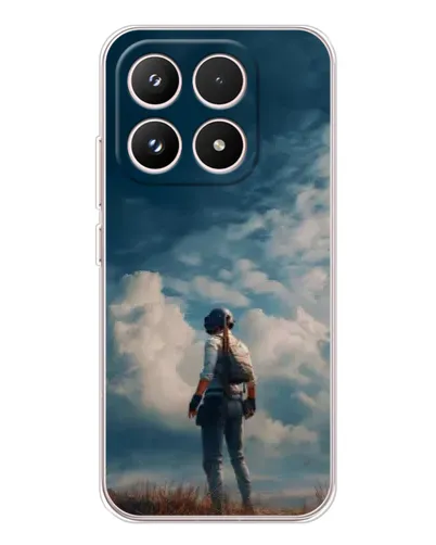 Чохол для Xiaomi 17 з картинкою «Герой PUBG на скелі»