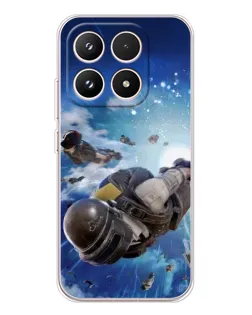 Чохол для Xiaomi 17 з картинкою «Десант PUBG — стрибок»