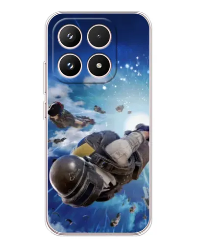Чохол для Xiaomi 17 з картинкою «Десант PUBG — стрибок»