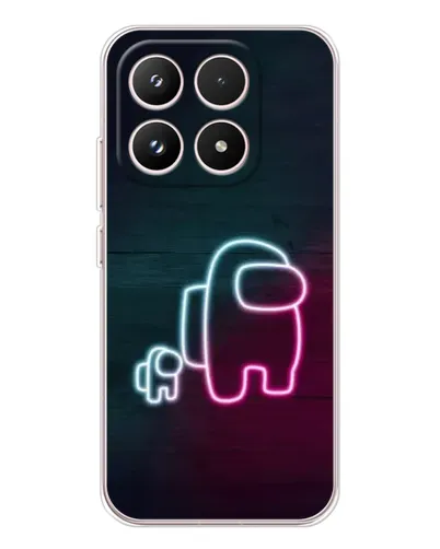 Чохол для Xiaomi 17 з картинкою «Among Us неон-арт»