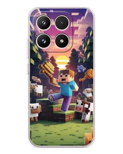 Чехол для Xiaomi 17 с картинкой «Стив на ферме» Чехол для Xiaomi 17 с картинкой «Стив на ферме»