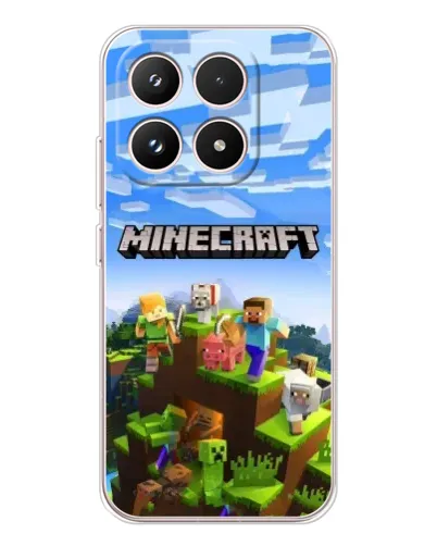 Чехол для Xiaomi 17 с картинкой «Minecraft классический мир» Чехол для Xiaomi 17 с картинкой «Minecraft классический мир»
