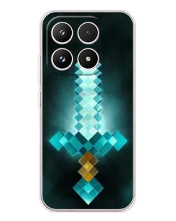 Чехол для Xiaomi 17 с картинкой «Алмазный меч неон»