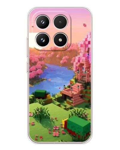 Чехол для Xiaomi 17 с картинкой «Розовое дерево Minecraft» Чехол для Xiaomi 17 с картинкой «Розовое дерево Minecraft»