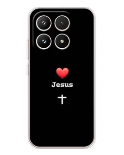 Чехол для Xiaomi 17 с картинкой «Сердце - Jesus»