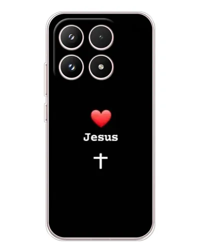 Чехол для Xiaomi 17 с картинкой «Сердце - Jesus»
