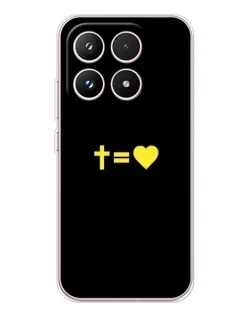 Чехол для Xiaomi 17 с картинкой «Сердце и Крест»