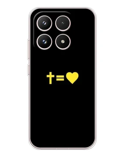 Чехол для Xiaomi 17 с картинкой «Сердце и Крест»
