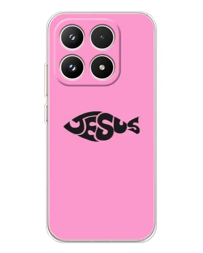 Чехол для Xiaomi 17 с картинкой «Розовый символ  Jesus»