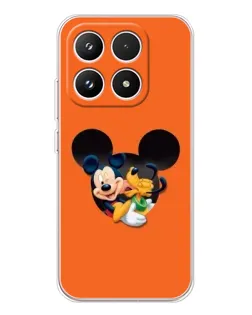 Чехол для Xiaomi 17 с картинкой «Сердце Микки Минни»