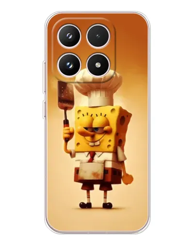 Чехол для Xiaomi 17 с картинкой «Губка Боб повар»