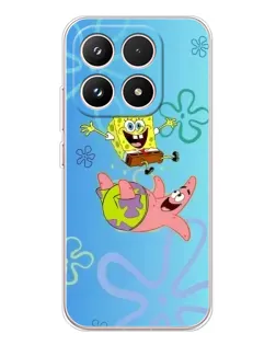 Чехол для Xiaomi 17 с картинкой «Спанч Боб и Патрик»
