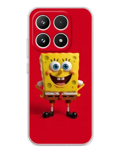 Чехол для Xiaomi 17 с картинкой «Спанч Боб на красном»