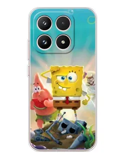 Чехол для Xiaomi 17 с картинкой «Спанч Боб победитель»