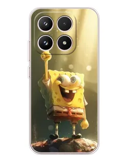 Чехол для Xiaomi 17 с картинкой «Сияющий Спанч Боб»