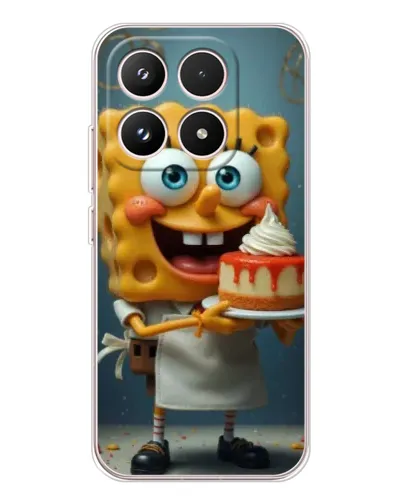 Чехол для Xiaomi 17 с картинкой «Повар Спанч Боб»