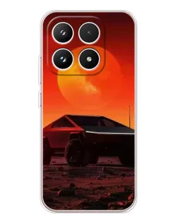 Чехол для Xiaomi 17 с картинкой «Cybertruck на Марсе»