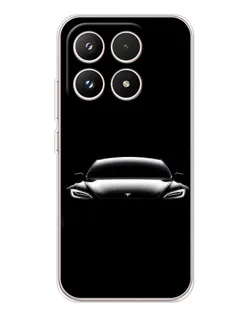 Чехол для Xiaomi 17 с картинкой «Фары Tesla Night»