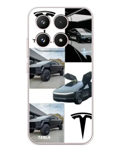 Чехол для Xiaomi 17 с картинкой «Коллаж Cybertruck Tesla» Чехол для Xiaomi 17 с картинкой «Коллаж Cybertruck Tesla»