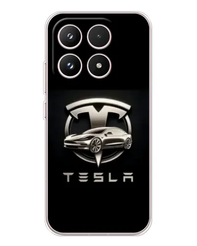 Чехол для Xiaomi 17 с картинкой «Tesla — серебристое авто» Чехол для Xiaomi 17 с картинкой «Tesla — серебристое авто»