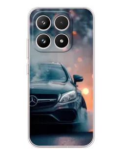 Чехол для Xiaomi 17 с картинкой «Mercedes — ночной город»