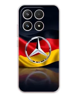Чохол для Xiaomi 17 з картинкою «Mercedes — прапор Німеччини»