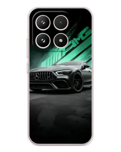 Чохол для Xiaomi 17 з картинкою «Темний Mercedes AMG»
