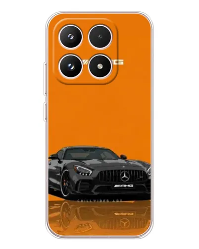 Чохол для Xiaomi 17 з картинкою «Помаранчевий Mercedes AMG»