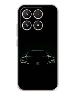 Чохол для Xiaomi 17 з картинкою «Mercedes — силует авто»